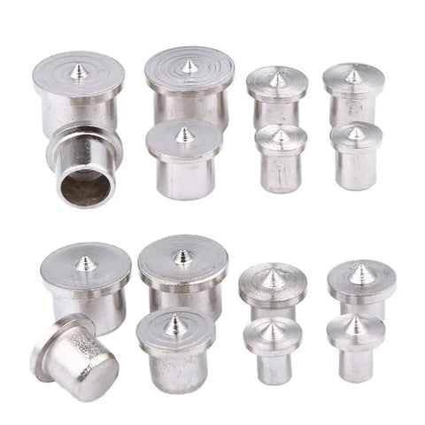 Dowel Center Point Set 10Pcs 6mm 8mm 10mm 12mm Locating Pins for Soft and Hard Wood Timber Marker Hole Centering Kit