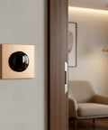 Installed two pack four position rotary switch with knob for heaters and fans, three speed settings, flame retardant plastic, side view.