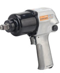 Pro Hustle 1/2 Inch Square Drive Air Impact Wrench Packing Beasty 720 Nm Torque showing black and silver design, for heavy shop jobs.