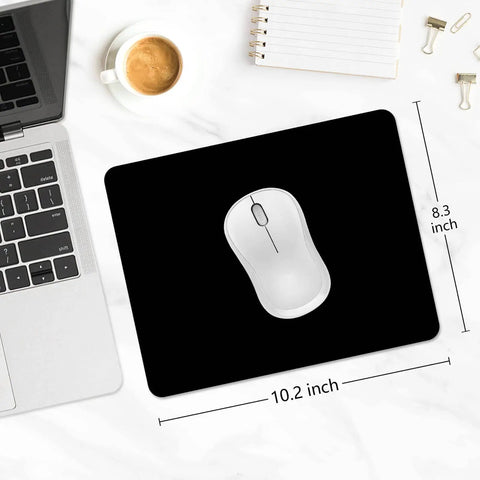Thick Anti Slip Five Millimeter Gaming Mouse Pad With Stitched Edges And Non Slip Rubber Base Eight Point Three By Ten Point Two Inch