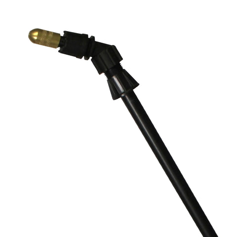 Spray nozzle of 4 Gallon ProSeries Diaphragm Backpack Sprayer for Fertilizers, Herbicides, and Pesticides with angled brass tip