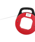 250 Ft Electrician Fish Tape Reel with Spring Steel Fishtape, 1/8 Inch Cable, No Fuss Wire Puller for Walls, Conduit, Pipes