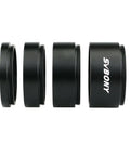 Dual Sided Extension Tube Kit M42x0.75 and T2 Threads for Astro Photography, 5mm 10mm 15mm 20mm, fully metal anodized aluminum