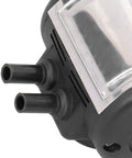 Close-up of Two Outlet Milking Pulsator For Cow And Goat Milking Machines, showing dual outlets and durable plastic housing.