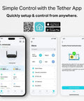 Tether app interface for Roam 6 AX1500 Portable WiFi 6 Travel Router Dual Band For Easy Public WiFi Sharing Hotel RV Travel Approved.