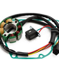 Premier 12V Magneto Ignition Stator Kit Fits 4Hp To 25Hp Outboard Rigs Runs Smooth Without Relay Tiller Or Remote Housing Cross 396141 582281 582880 582787 Specs Delivers Charge And Power Keeping Rig Great And Saving Money Restoring Top Shape Now. 12V outboard stator kit with wiring, connector, and gasket