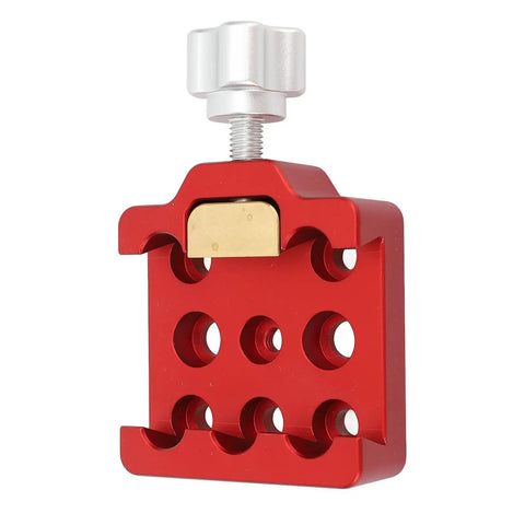 Heavy Duty Dovetail Clamp For Telescopes And Cameras, Aluminum Alloy Saddle Mount Base With M6 And M8 Holes, red clamp