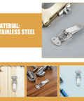 Grab This Sweet 10 Pack Stainless Steel Toggle Latches For Toolboxes And Cases! Close-up of stainless steel latch on gray background.