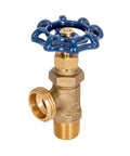Beefy Heavy Duty Boiler Drain Fitting With MHT Outlet Brass One Half Inch MIP Connection Stuffing Box Durable Plumbing Drain for boilers