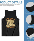 Top Notch Men's 100 Percent Cotton Tank Top, Rugged Gym Muscle Shirt, Legit Breathable Summer Undershirt for mechanics, black sleeveless design.