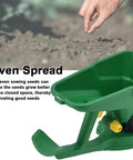 Easy Handheld Seed Spreader With 1.5L Capacity, 5 Gear Hand Crank Seeder For Lawn And Garden Fertilizer Distribution on soil