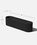 Long Window Box Planter For Balcony And Windowsill, Durable Plastic Stone Composite, 36in x 8.5in Dimensions
