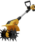 Brushless Tiller Cultivator Cordless Garden Rototiller For 20V Max Battery Tool Only No Gas 8.9 Inch Tilling Width And 7.1 Inch Depth