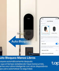 Smart WiFi Door Lock With Fingerprint Deadbolt And Remote App Control Featuring Keyless Entry Keypad Bluetooth Auto Unlock shows locking options and settings.