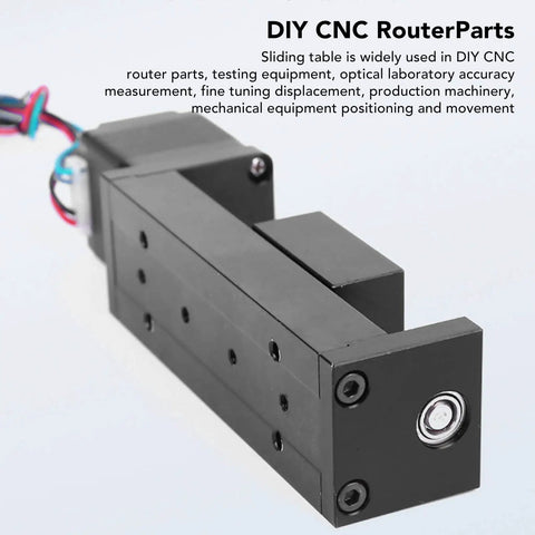 CNC Linear Slide Motion Stage With 200mm Stroke And 28 Stepper Motor Driven XYZ Positioning Table For Router Engraving Automation And Precise DIY Machining, alloy linear slide