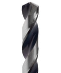 Close-up of a drill bit with 135° split point from 29 Piece Jobber Length Drill Bit Set 1/16 To 1/2 Inch By 64ths With 3 Flats
