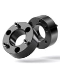 3 Inch Front Leveling Lift Kit For 2004 Through 2026 Ford F150 Strut Mount Spacer, black aluminum spacer with mounting rods.