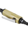 Tough As Nails Air Powered Die Grinder Cranking Out A Snappy 25000 RPM With Secure 3mm Plus 6mm Collets, side view showing ergonomic grip.