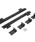 Level Up Your Workstation Game With This Sweet 2 Pack 14 Inch Keyboard Slide Drawer Rails Crafted From Heavy Cold Rolled Steel with accessories.