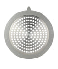 Bathroom Sink And Tub Hair Catcher 2 Pack Non Slip Drain Protector Anti Clog Filter stainless steel design with holes for hair and soap.