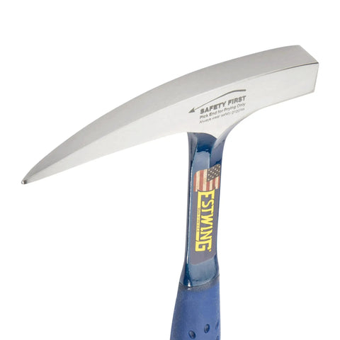 14 Oz USA Made Go To Rock Hammer With Pointed Tip And Shock Reduction Grip For Breaking Rocks And Chiseling Hard Surfaces Ideal For Rockhounds