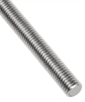 Close-up of a 10 Pack M8 x 250mm Fully Threaded Stainless Steel Rods 304 Grade Right Hand Thread 1.25mm Pitch Long Threaded Screws