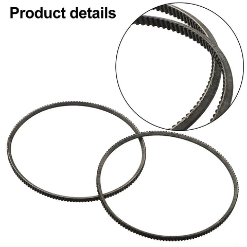 Two Pack 5M375 Lathe Drive Belt For Mini Metal Lathes Straight Swap Replacement Built Tough With Killer Shock Absorption For Smooth Silent Run And Heavy Duty Grip On 38 Mm Bore Models