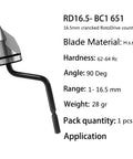 Durable M2 High Speed Steel Deburring Countersink Bit Set With Hand Reamer for Wood Plastic Aluminum Copper and Steel Burr Removal Tool Blue Pro Grade RD16.5 BC1651