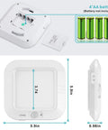 Battery Powered Motion Sensor Ceiling Light LED 6000K 180 Lumens Auto On With Motion Detection No Wires Needed dimensions diagram