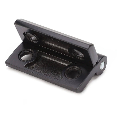 Heavy Duty Black Interior Door Hinge Set With Screw Mount No Fuss Install, Double Compression Spring, Zinc Alloy Construction