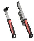 Two Tool Kit For Bike Cassette And Rotor Lockring With Chain Whip For Shimano SRAM And Center Lock Discs Easy Install And Removal