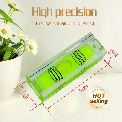 Hella Durable Mini Bubble Level Set With Crystal Clear Triple Vial And Powerful Magnet Base For Dead On Horizontal Alignment Easy Carry Design Green Two Pack Sharp Tool