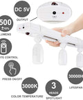 Dimmable LED Track Light Kit With Rotatable Heads, remote controlled three head super bright 500 lumens, 3000K warm white