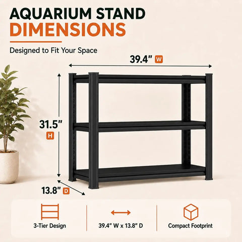 Big Time 3 Tier Metal Bookshelf With Adjustable Storage Shelves Built Rock Solid From Thick Cold Rolled Steel Slick Floor Standing Organizer dimensions with 3-tier design.