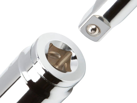 Close-up of heavy duty steel six-point socket from Half Inch Drive 12 Piece Socket Set With Six Point Sockets In Metric Sizes 27 To 38 Mm