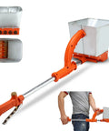 Real Deal Pneumatic Cement Sprayer With Four Hole Nozzle Boss Grade Mortar Gun showcasing ergonomic design and stainless steel nozzle.