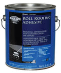 Roll Roof Adhesive For Bonding Sheets, Brushable Asphalt Based Liquid Roofing Glue, No Heating Needed, 3.6 Quart can