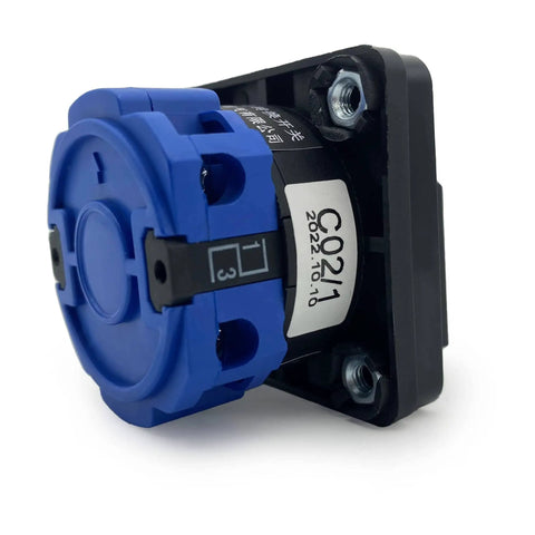 Changeover Switch Universal Rotary Cam Selector Latching Switch 2 Positions 4 Terminals LW26-20 C02-1 660V 20A Black Blue