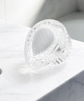 Single Shower Handle Replacement Kit For 100710 Tub And Shower Valve Chrome Plated Knob on marble surface