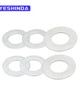Set of metal washers from Beefed Up Front Wheel Bearing Conversion Kit for Lawn Tractors and Mowers
