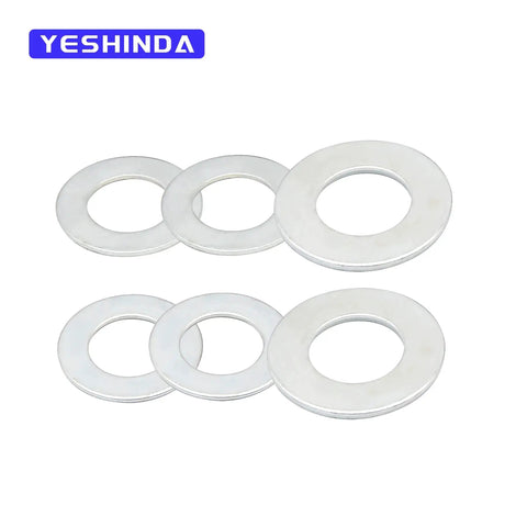 Set of metal washers from Beefed Up Front Wheel Bearing Conversion Kit for Lawn Tractors and Mowers