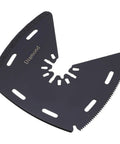 Versatile 3 In 1 Oscillating Tool Blade For Sawing, Scraping And Grinding In High Carbon Steel design on white background