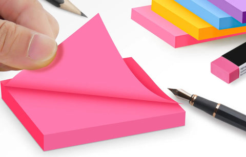 Burst Of Color Sticky Notes Refills 3x3 Pop Up Pads With 9 Bright Colors, Strong Adhesive Memo Pads For Home Office School