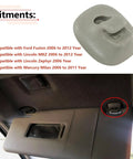 One Piece Sun Visor Retainer Clip Fits Ford Fusion 2006 2012 Plus Lincoln MKZ Zephyr Mercury Milan Beige installed in car