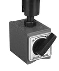 Pro Grade Magnetic Stand Base Dial Test Indicator Holder Bore Gauge Kit With Quick Clamp Probes, Hour Type Micrometer, Measuring Gear And Comparator, 30 Kg Suction For Precise Machining And Layout, black metal magnetic base with ON/OFF lever