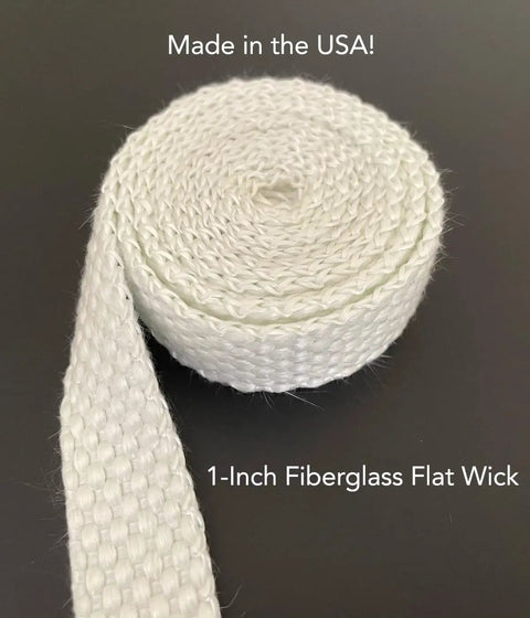 Flat Fiberglass Wick 5 Feet By 1 Inch For Tiki Torches Oil Lamps Lanterns And Indoor Outdoor Burners Replacement Wick