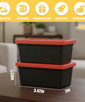 Mini Stackable Desk Storage Bins with Lids for Office Crafts Jewelry and Small Parts Grab and Go Organizer for Home Office Space