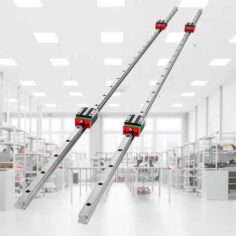 Pro Grade Linear Guide Rail Kit 2x HSR15 1500mm Rails With 4 Pillow Block Bearings For CNC Routers Grinding Machines And Industrial Equipment Plug And Play Ready To Install