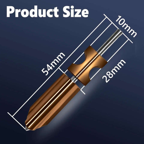 Dimensions of All In One Adventurer 5X Nozzle Kit With 0.25mm 0.4mm 0.6mm And 0.8mm Nozzles for Flashforge AD5X 3D printer extruder.