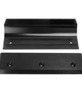 Insane Strength Aluminum Door Brace Security Barricade Floor Lock parts with black finish for rugged protection.